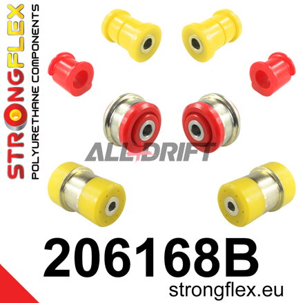 206168B Kit boccole assale anteriore e telaietto posteriore Opel / Suzuki