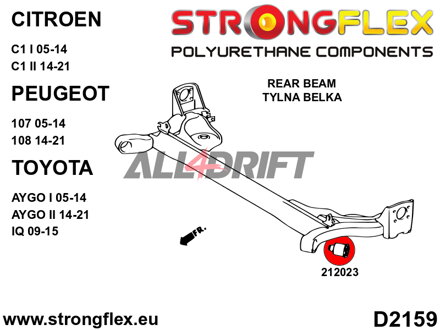 212023A Boccole assale posteriore SPORT