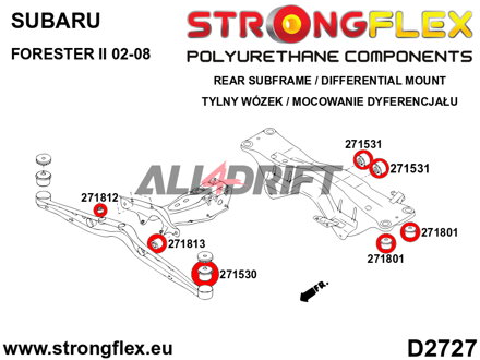 271530A Supporto assale posteriore SPORT - Saab 9-2X (04-06)