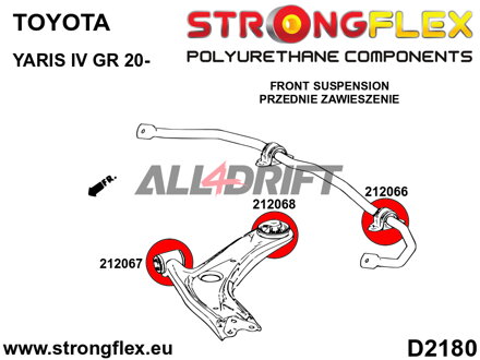 212067A: Boccola Anteriore Braccio Oscillante SPORT - Toyota IV (20-) GR-FOUR