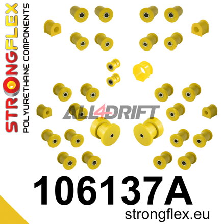 106137A Kit completo di boccole in poliuretano per assale SPORT - Mazda II (99-05) NB