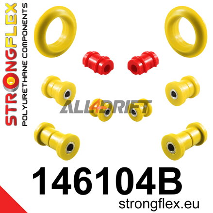 146104B Kit boccole sospensioni anteriori e telaietto posteriore - Peugeot 309 (85-93)