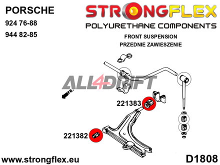 221382A Boccola anteriore del braccio oscillante inferiore SPORT - Volkswagen I (74-93) 17