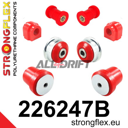 226247B Kit boccole assale anteriore e braccio longitudinale posteriore Audi / Seat / Škoda / VW