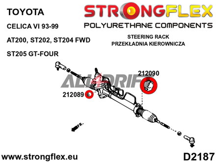 212090B: Silentblok objímky řízení - Toyota AT200 ST202 ST204 FWD