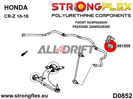 081859A: Boccola della barra stabilizzatrice anteriore SPORT - Honda CR-Z (10-16)