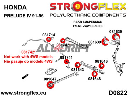 081646A: Boccola esterna inferiore posteriore SPORT - Honda IV (92-96) BA / BB