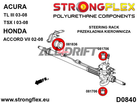 081706B Silentblock Supporto Sterzo - Acura III (03-08) UA6 / UA7