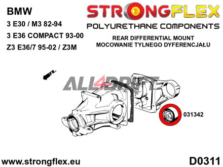 036110A Kit completo boccole assale SPORT BMW Z3
