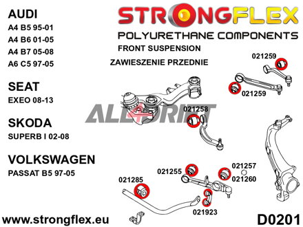 026218A Kit Boccole Sospensioni SPORT Audi