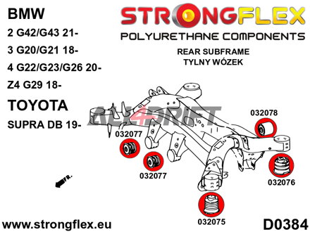 032075B Boccola Anteriore Telaietto Posteriore BMW / Toyota