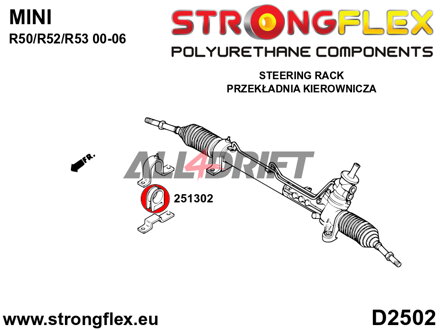 251302A Silentblock cremagliera sterzo SPORT - Mini Mini R50/R52/R53 (00-06)