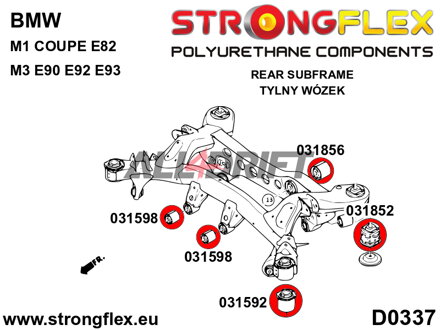 031856A Boccola posteriore supporto differenziale SPORT BMW E82 / E9x