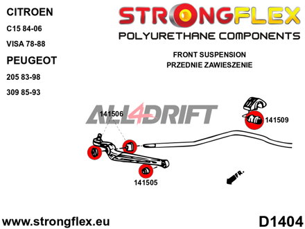 146102A Kit Boccole Assale Anteriore SPORT